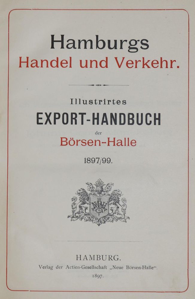Große Abbildung Nr.2: 133-1491 Hamburgs Handel und Verkehr.: (Deutschland, Hamburg)