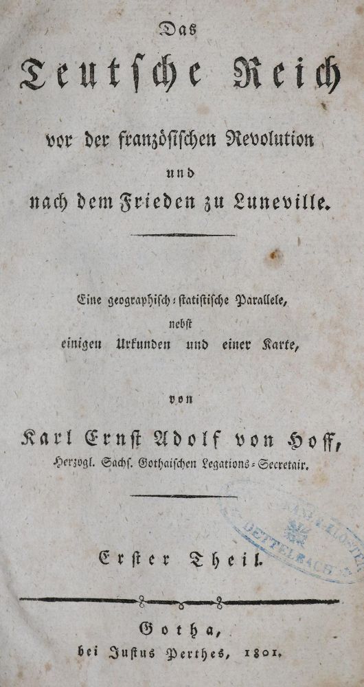 Große Abbildung Nr.1: 133-1499 Hoff,K.E.A.v.: (Deutschland)