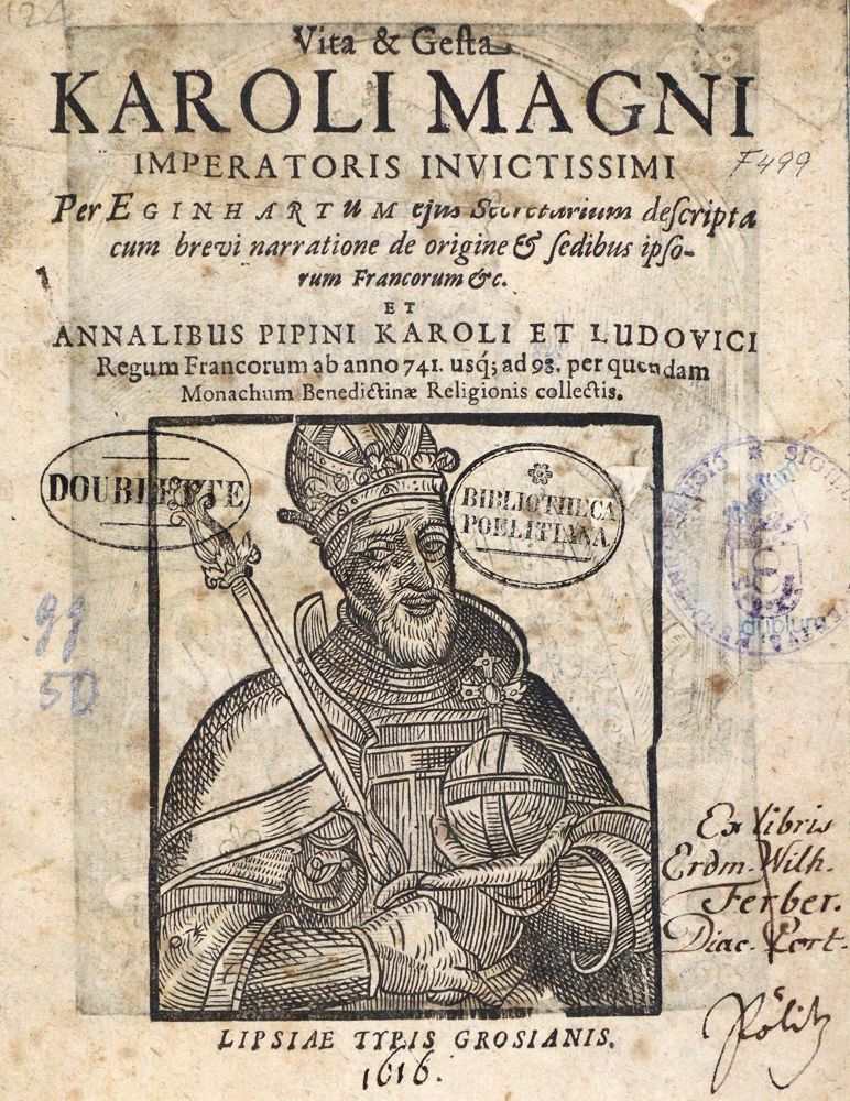 Große Abbildung Nr.1: 133-1501 Einhard.: (Deutschland, Karl der Große)