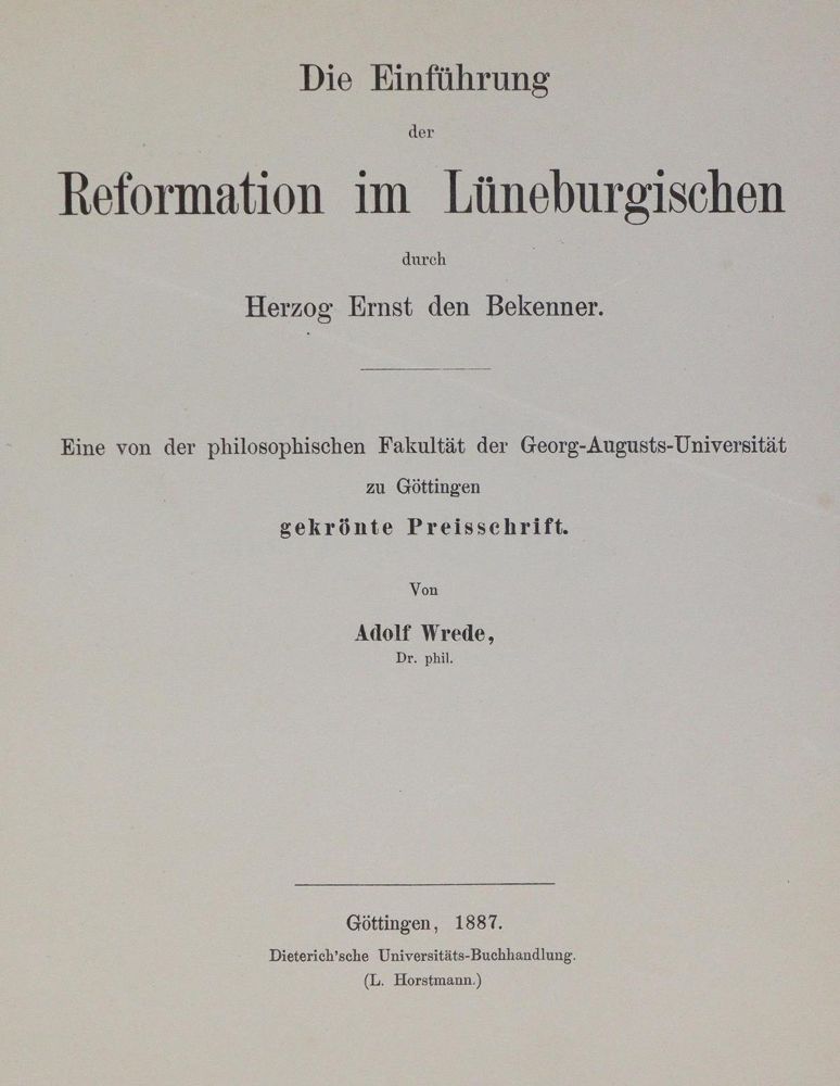 Große Abbildung Nr.1: 133-1509 Wrede,A.: (Deutschland, Lüneburg)