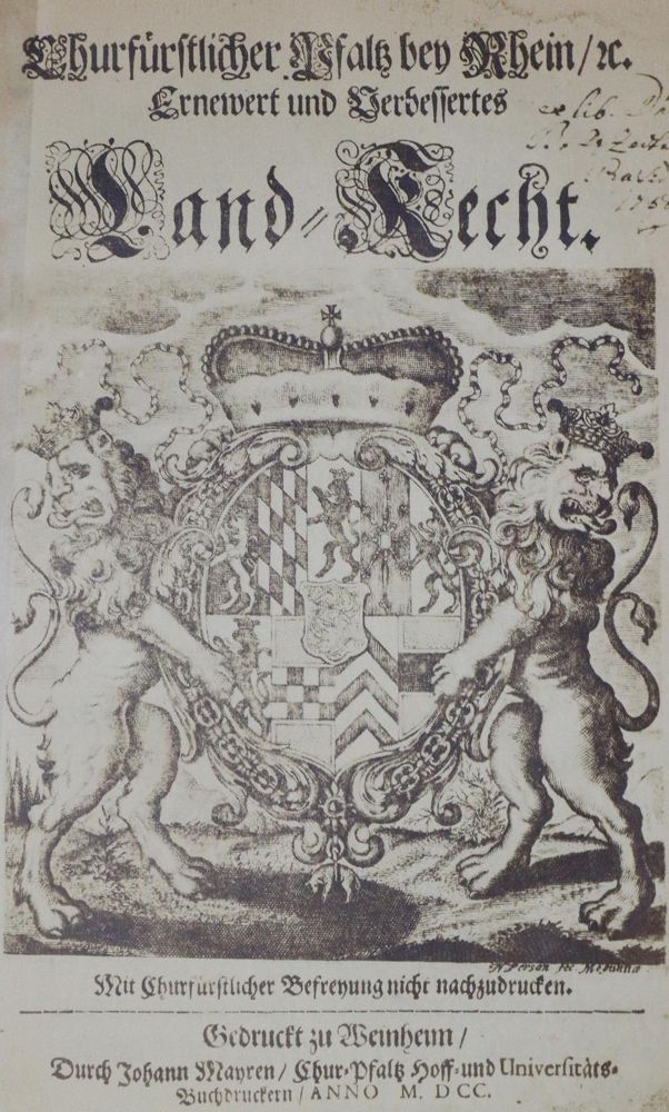 Große Abbildung Nr.1: 133-1520 Churfürstlicher Pfalz Bey Rhein,: (Deutschland, Pfalz)
