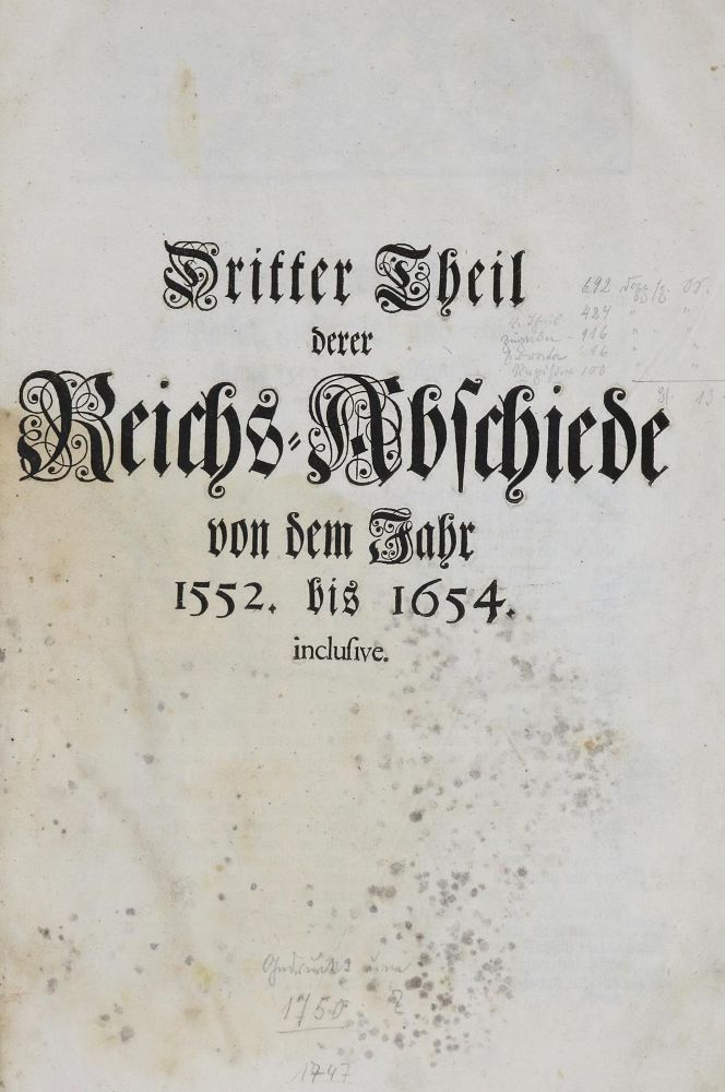 Große Abbildung Nr.2: 133-1528 Reichs-Abschiede.: (Deutschland)