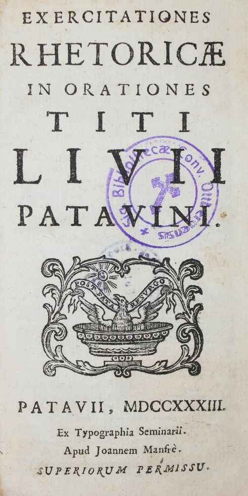 Große Abbildung Nr.1: 133-153 Livius,T.: (Alte Drucke, Handschriften und Theologie)