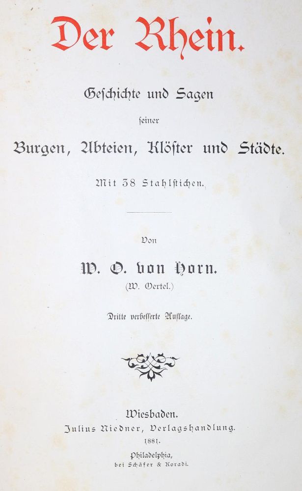 Große Abbildung Nr.1: 133-1530 Horn,W.O.v. (d.i. W.Oertel).: (Deutschland, Rheinlande)