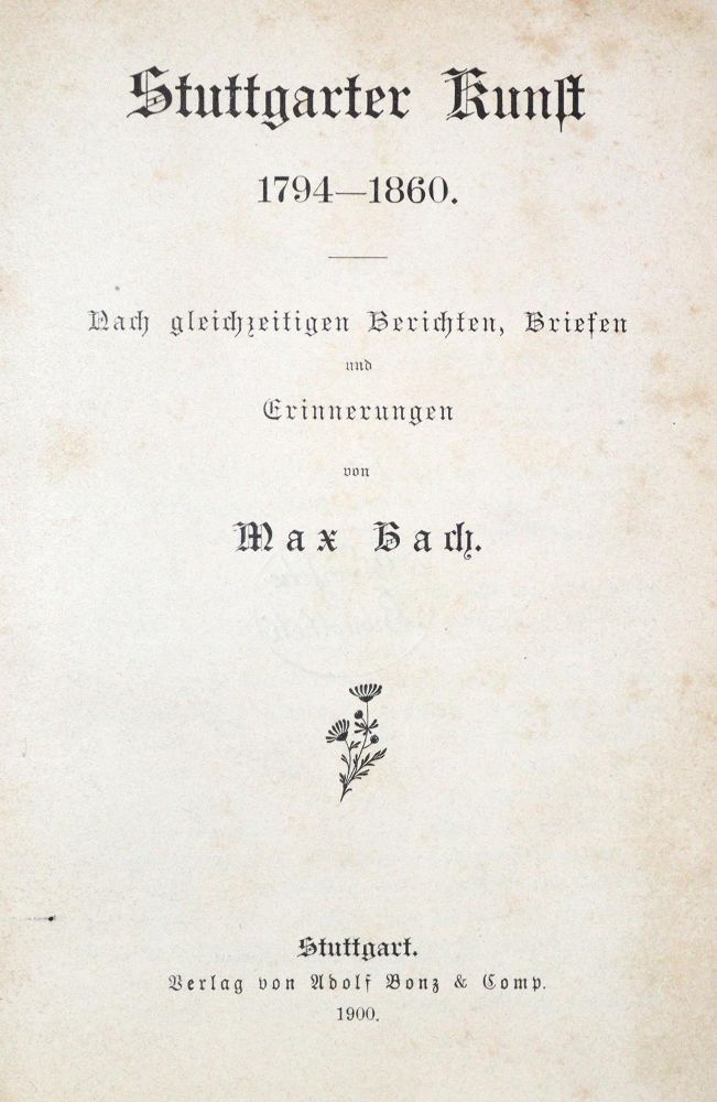 Große Abbildung Nr.1: 133-1540 Bach,M.: (Deutschland, Stuttgart)