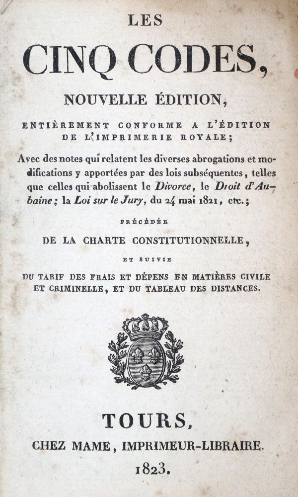 Große Abbildung Nr.1: 133-1555 Cinq Codes, Les.: (Frankreich)