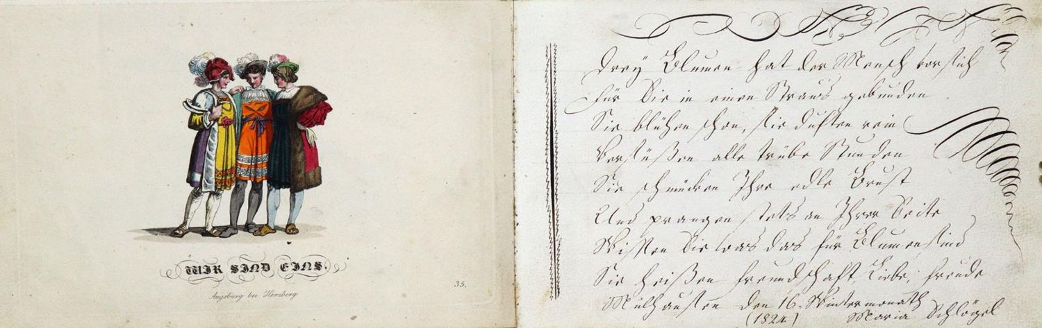 Große Abbildung Nr.2: 133-1564 Album amicorum.: (Frankreich, Mülhausen, Handschriften)