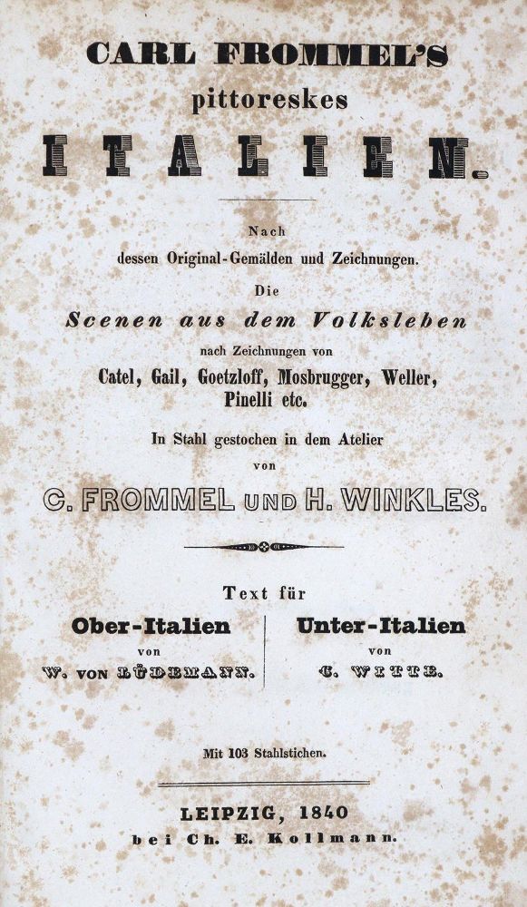 Große Abbildung Nr.4: 133-1578 Frommel,C.: (Italien)