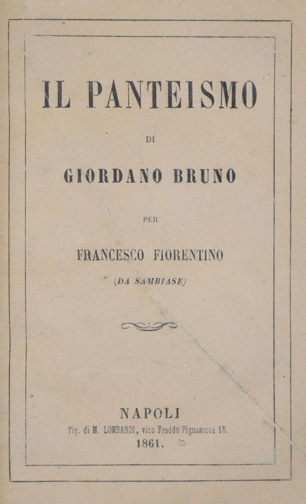Große Abbildung Nr.1: 133-1579 Fiorentino,F.: (Italien, Giordano Bruno)