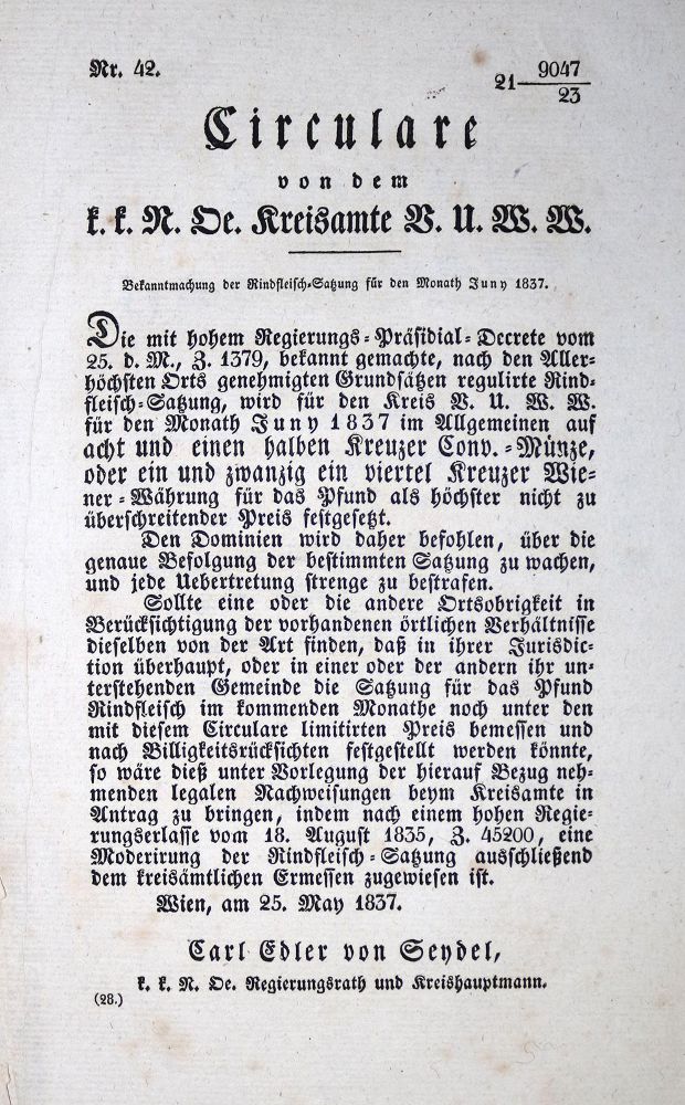 Große Abbildung Nr.1: 133-1595 Sammlung: (Österreich, Einblattdrucke u. Flugschriften)
