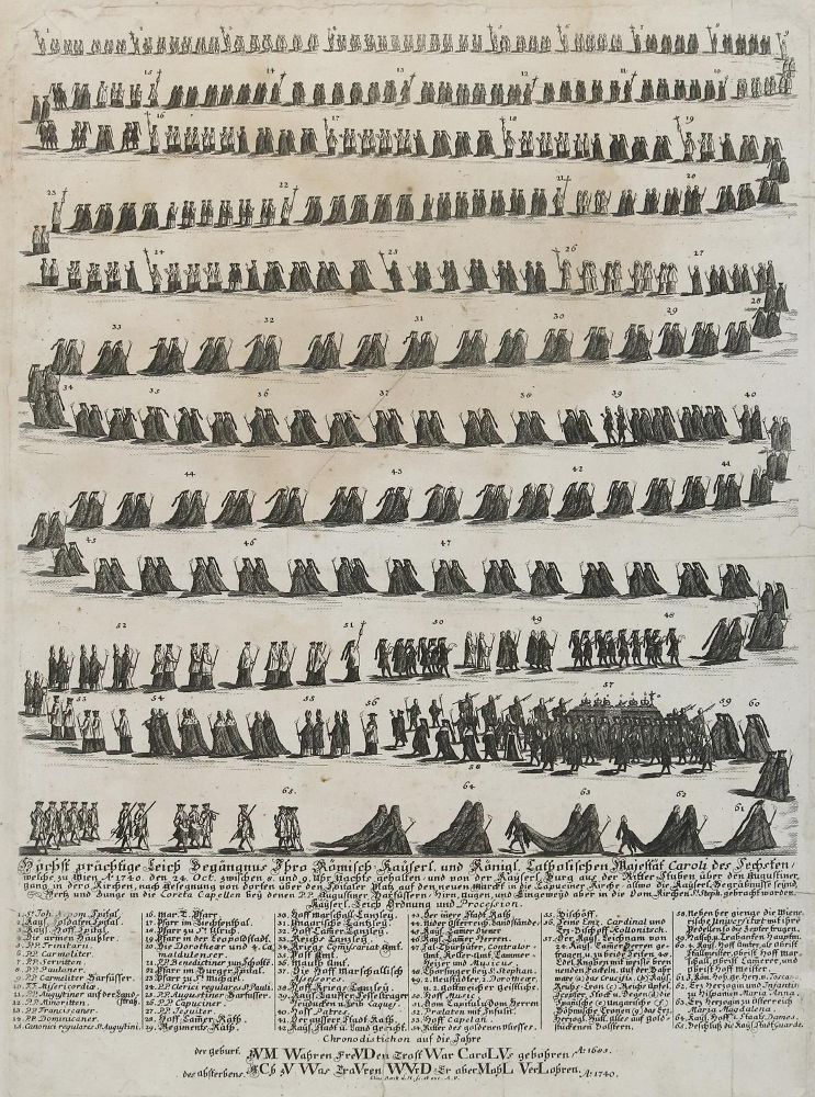 Große Abbildung Nr.1: 133-1599 Karl VI. HRR.: (Österreich, Wien, Einblattdrucke u. Flugschriften)