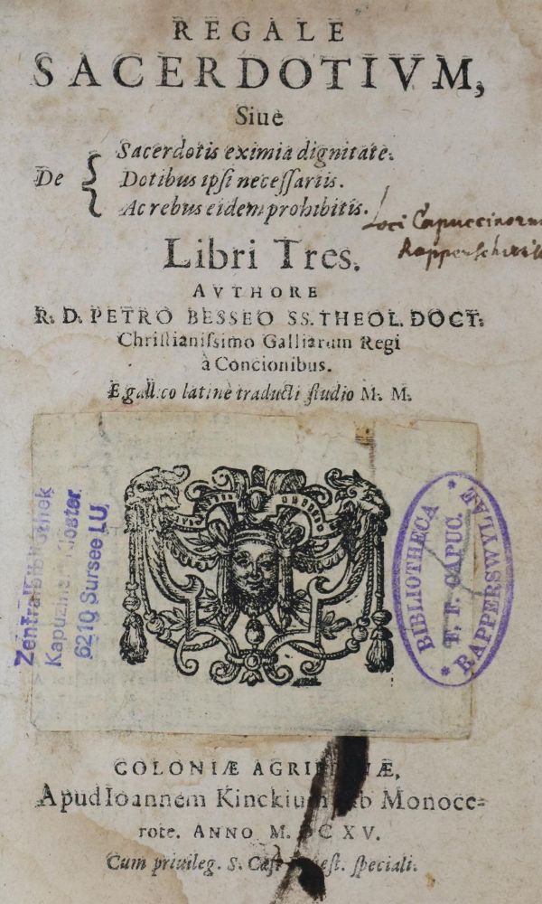 Große Abbildung Nr.1: 133-16 Besse,P.de.: (Alte Drucke, Handschriften und Theologie)