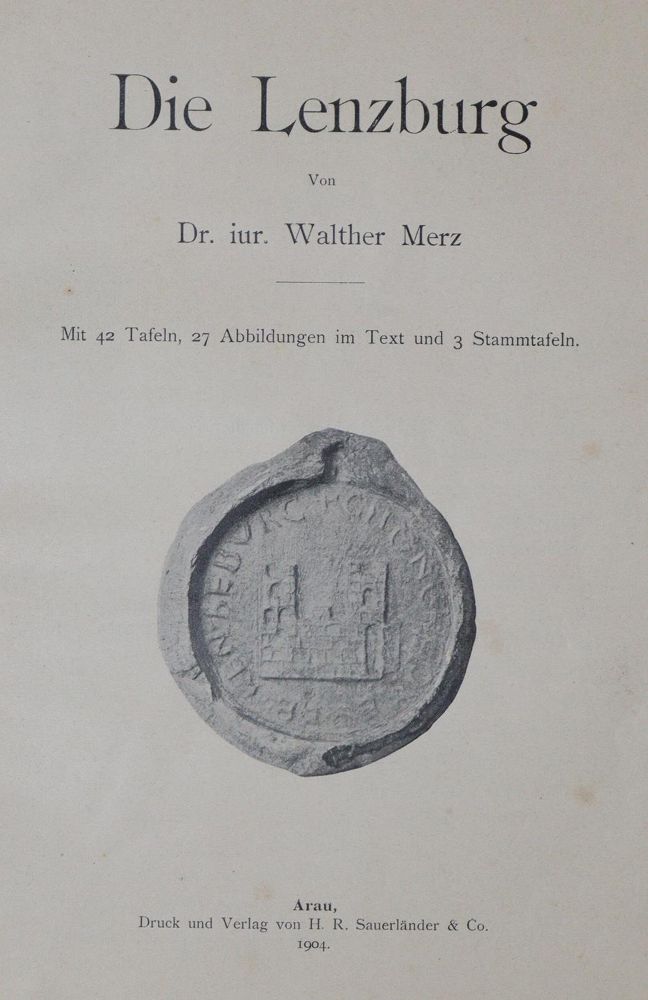 Große Abbildung Nr.1: 133-1605 Merz,W.: (Schweiz, Lenzburg)