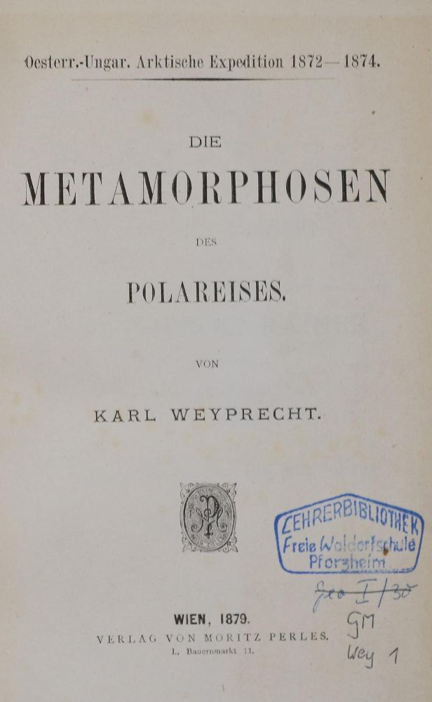 Große Abbildung Nr.2: 133-1613 Weyprecht,K.: (Verschiedene Länder - Geschichte, Arktis-Antarktis-Nordländer)