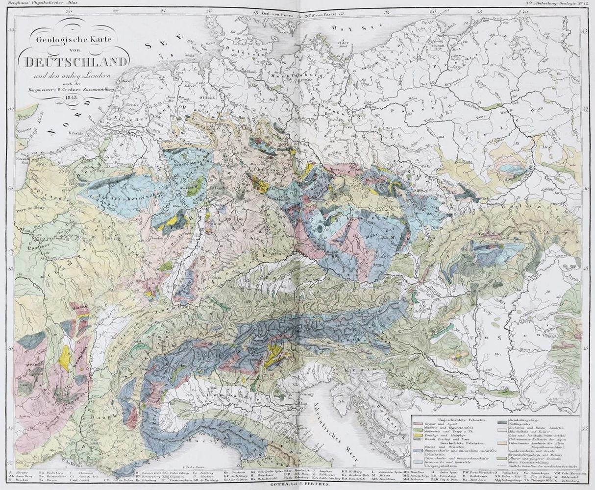 Große Abbildung Nr.2: 133-1615 Berghaus,H.: (Verschiedene Länder - Geschichte, Atlanten)