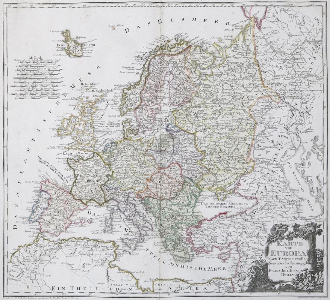 Große Abbildung Nr.2: 133-1622 Reilly,F.J.J.v.: (Verschiedene Länder - Geschichte, Atlanten)