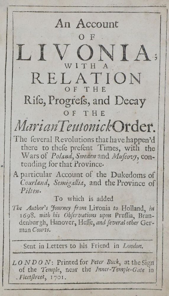 Große Abbildung Nr.1: 133-1627 (Blomberg,C.J.v.).: (Verschiedene Länder - Geschichte, Baltikum)