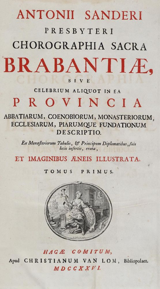 Große Abbildung Nr.1: 133-1630 Sanderus,A.: (Verschiedene Länder - Geschichte, Benelux)