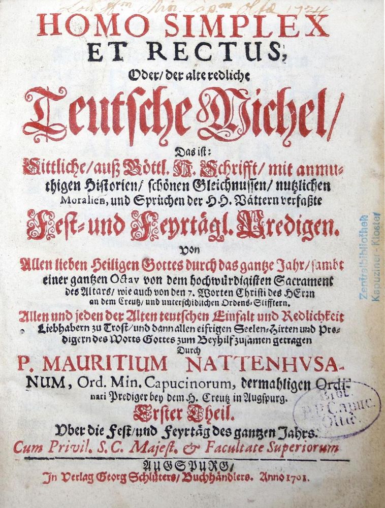 Große Abbildung Nr.1: 133-165 Nattenhus,M.: (Alte Drucke, Handschriften und Theologie)