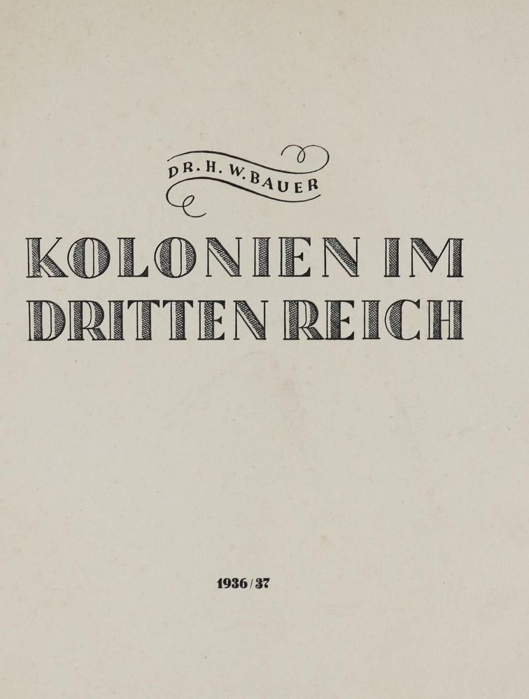 Große Abbildung Nr.2: 133-1650 Nationalsozialismus.: (Verschiedene Länder - Geschichte, Kolonien)