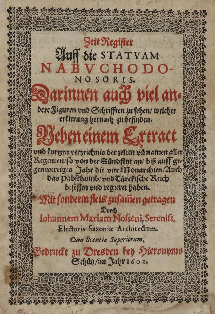 Große Abbildung Nr.1: 133-167 Nosseni,G.M.: (Alte Drucke, Handschriften und Theologie)