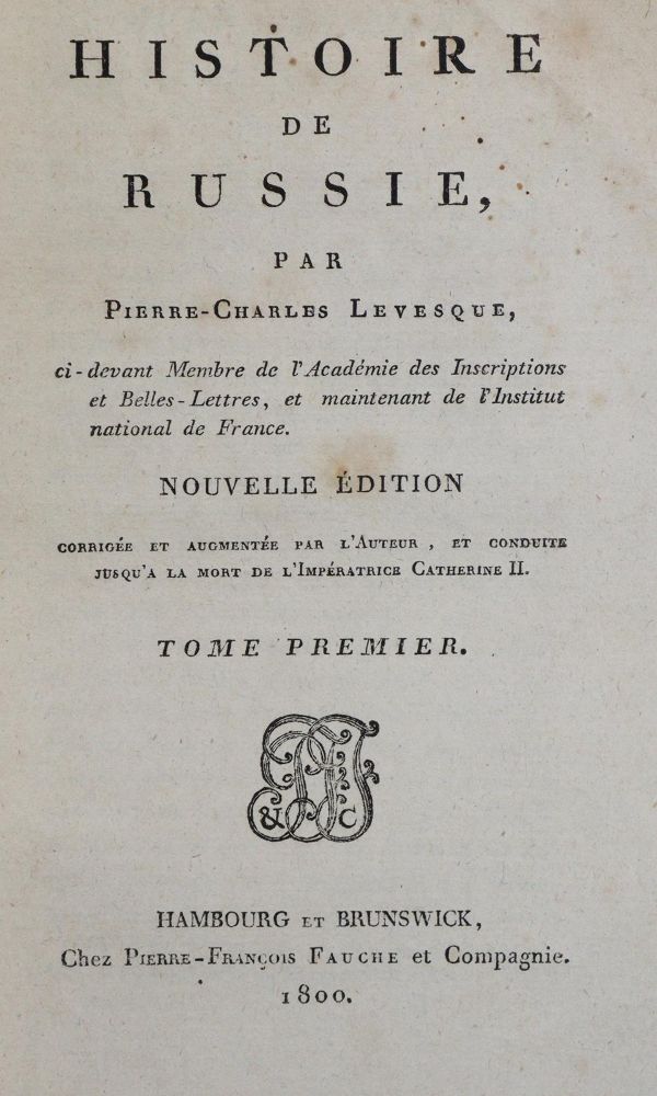 Große Abbildung Nr.1: 133-1670 Levesque,P.C.: (Verschiedene Länder - Geschichte, Russland)