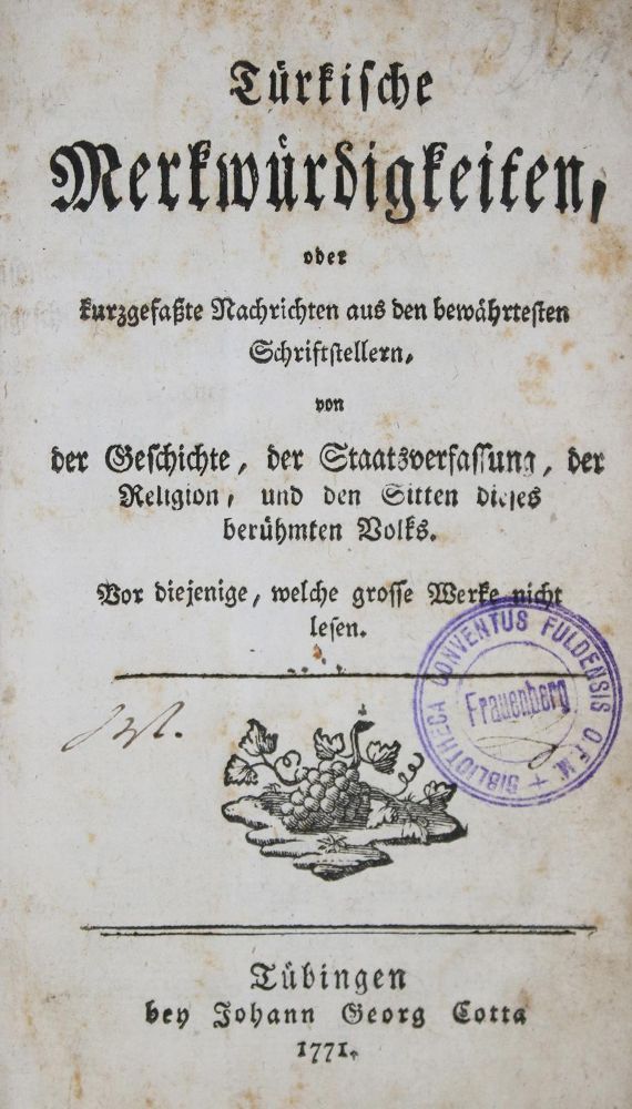 Große Abbildung Nr.1: 133-1690 Korn,C.H.: (Verschiedene Länder - Geschichte, Türkei)