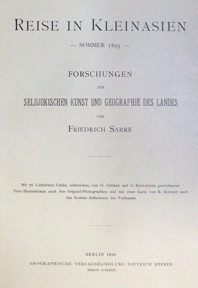 Große Abbildung Nr.3: 133-1692 Sarre,F.: (Verschiedene Länder - Geschichte, Türkei)