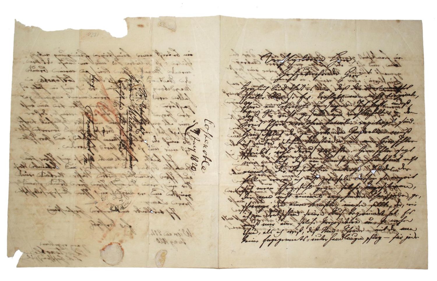 Große Abbildung Nr.2: 133-1701 Costenoble, Karl Ludwig,: (Autographen)