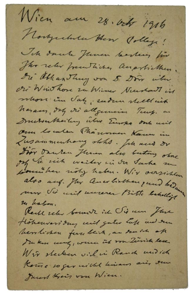 Große Abbildung Nr.2: 133-1705 Hann, Julius von,: (Autographen)