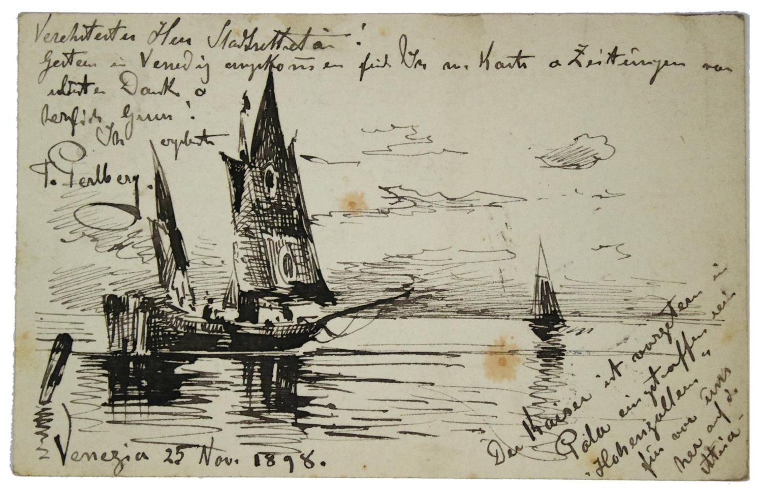 Große Abbildung Nr.1: 133-1717 Perlberg, Friedrich,: (Autographen)