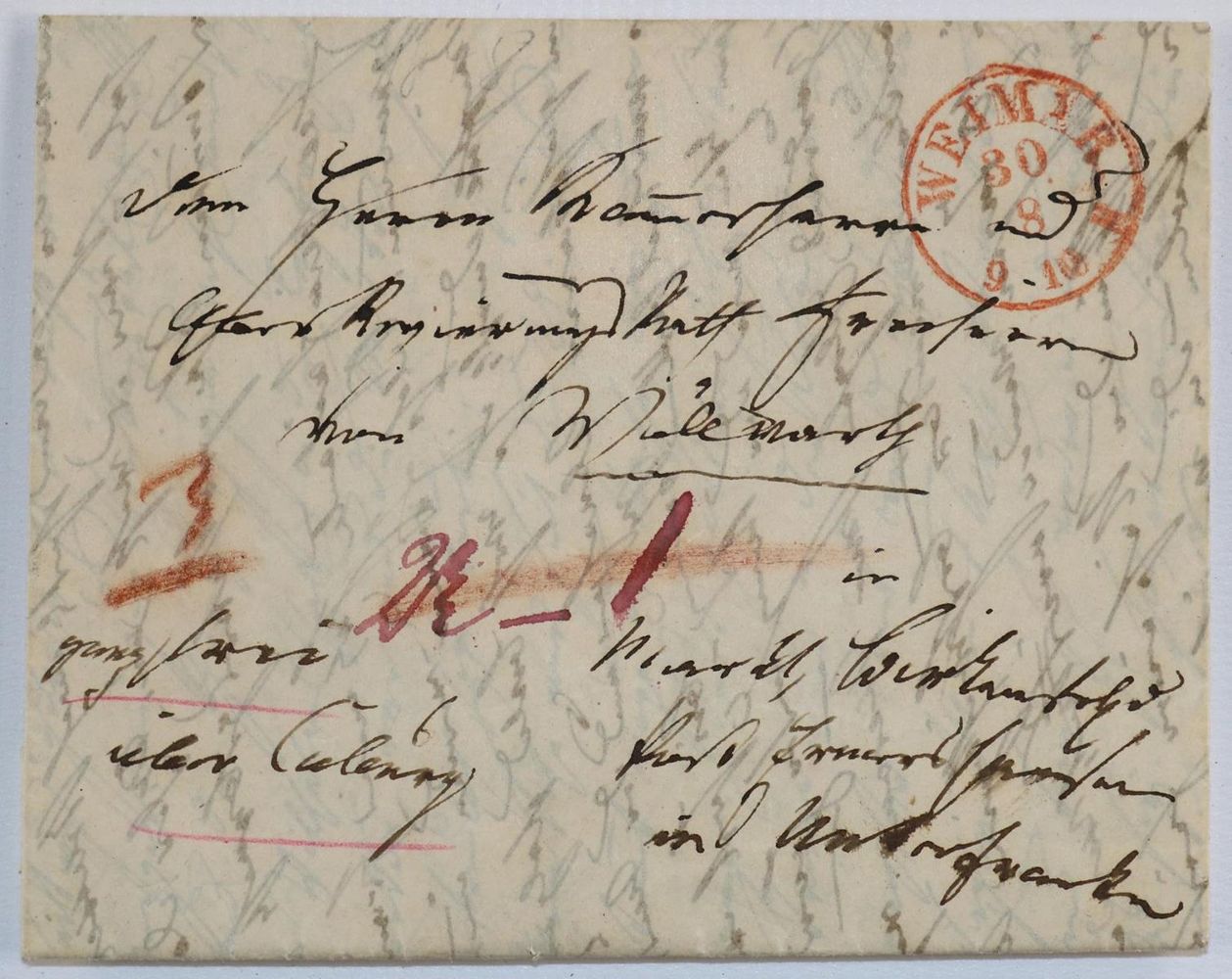 Große Abbildung Nr.1: 133-1720 Brief: (Revolution 1848/49 - Vormärz - Politik)