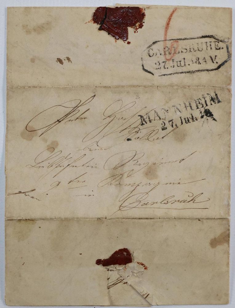 Große Abbildung Nr.1: 133-1721 Brief: (Revolution 1848/49 - Vormärz - Politik)