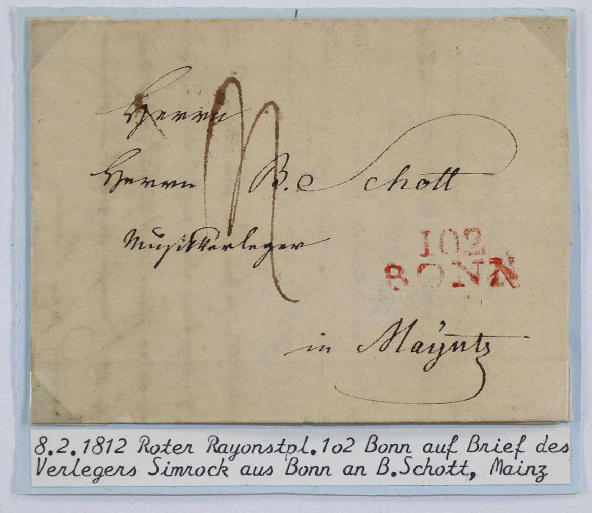 Große Abbildung Nr.1: 133-1726 Simrock, Nikolaus,: (Autographen)