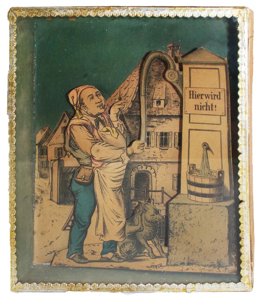 Große Abbildung Nr.1: 133-1746 "Hier wird nicht!" (gepumpt).: (Varia, Gaststätten-Hotellerie)