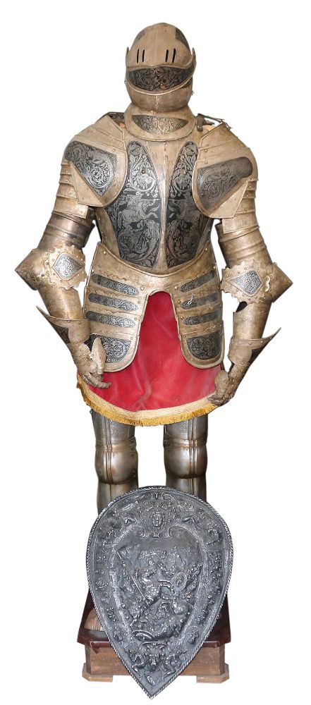 Große Abbildung Nr.1: 133-1763 Ritterrüstung: (Varia, Militaria)