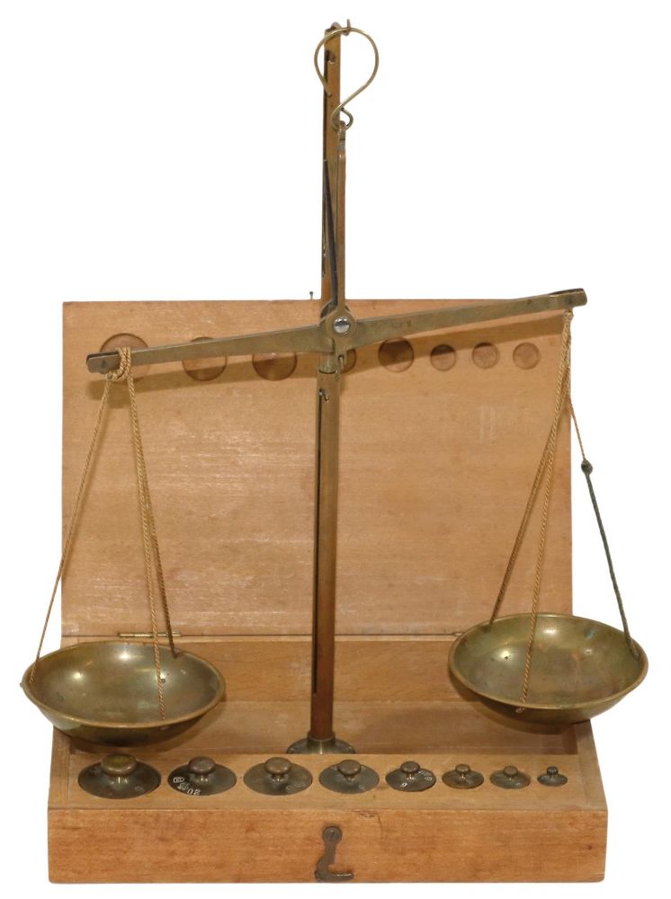 Große Abbildung Nr.1: 133-1784 Apothekerwaage: (Varia, Waagen)