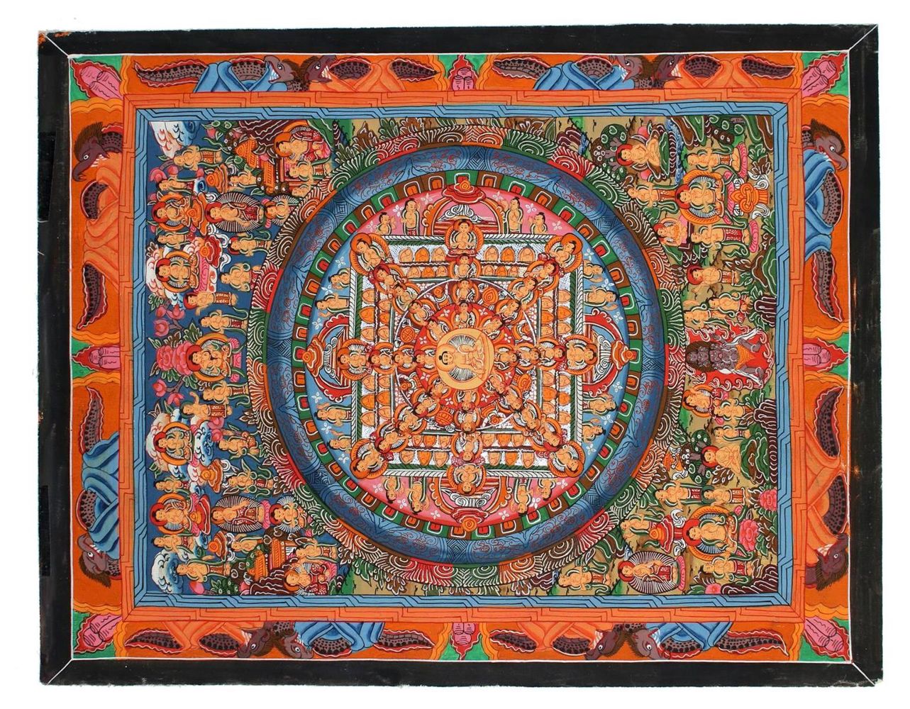 Große Abbildung Nr.1: 133-1812 Thangka.: (Asiatika)
