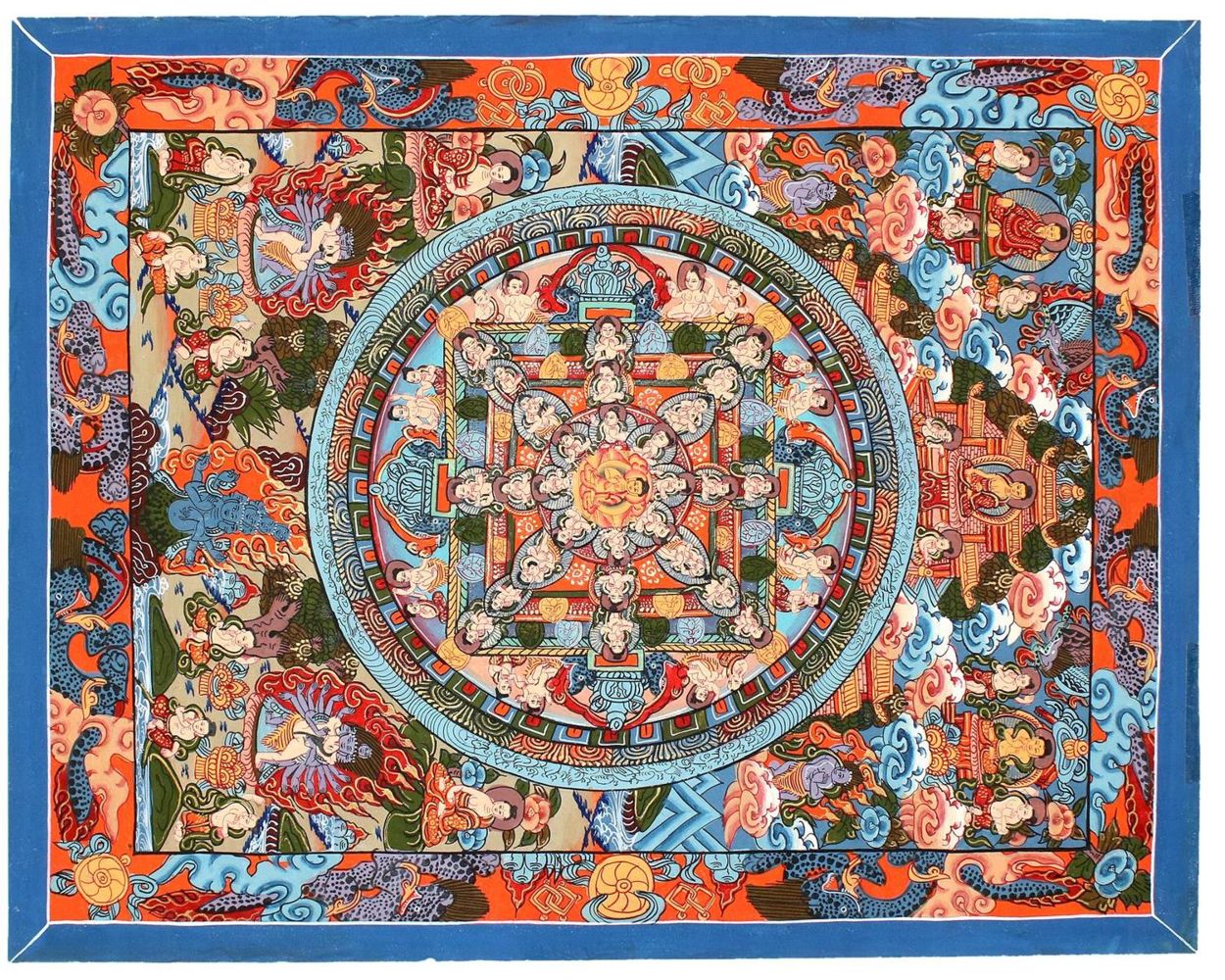 Große Abbildung Nr.1: 133-1813 Thangka.: (Asiatika)