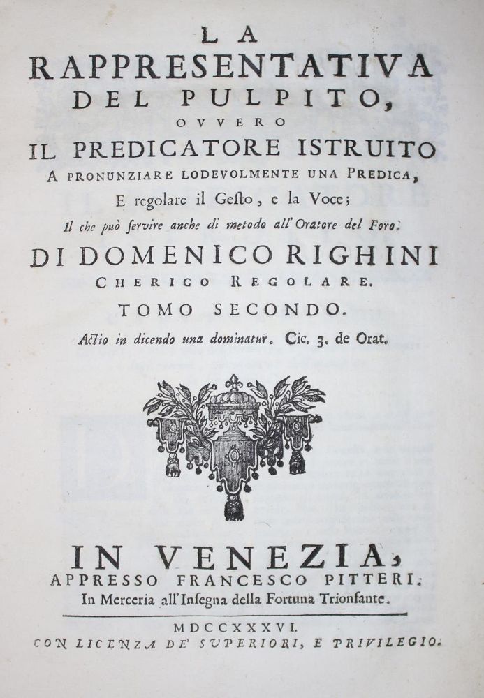Große Abbildung Nr.1: 133-183 Righini,D.: (Alte Drucke, Handschriften und Theologie)