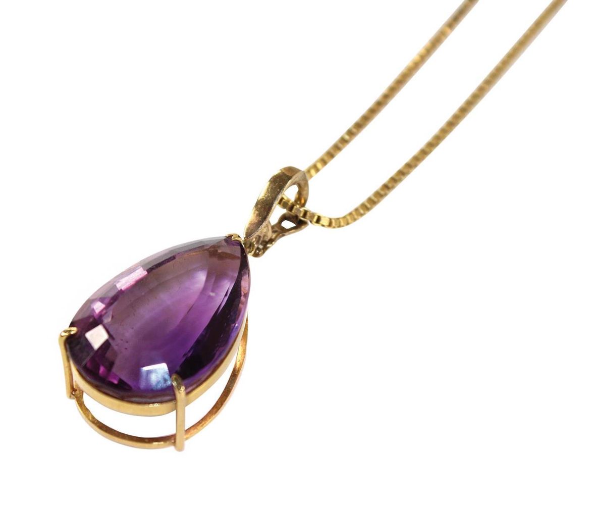 Große Abbildung Nr.2: 133-1928 Amethystanhänger.: (Schmuck, Anhänger)