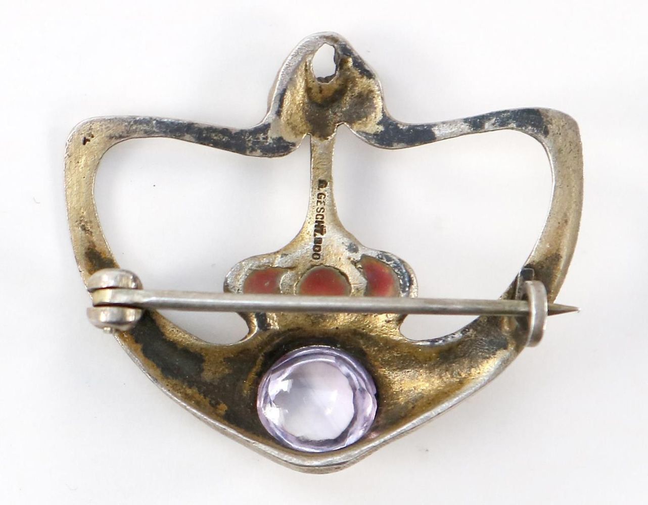 Große Abbildung Nr.2: 133-1939 Jugendstilbrosche: (Schmuck, Broschen)