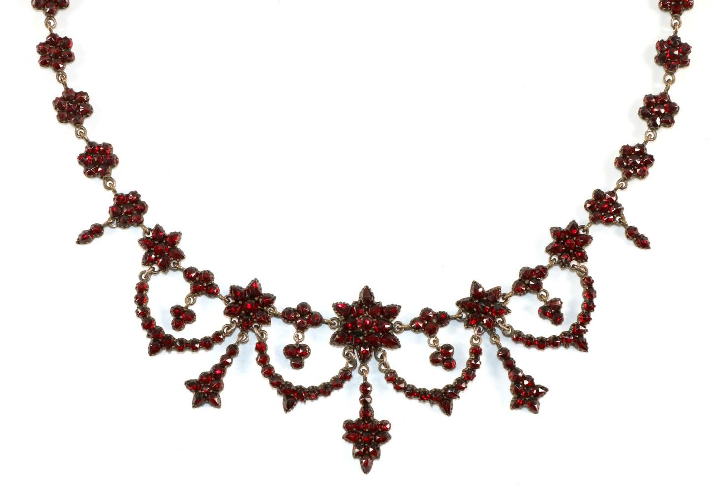 Große Abbildung Nr.2: 133-1943 Granatcollier,: (Schmuck, Collier)