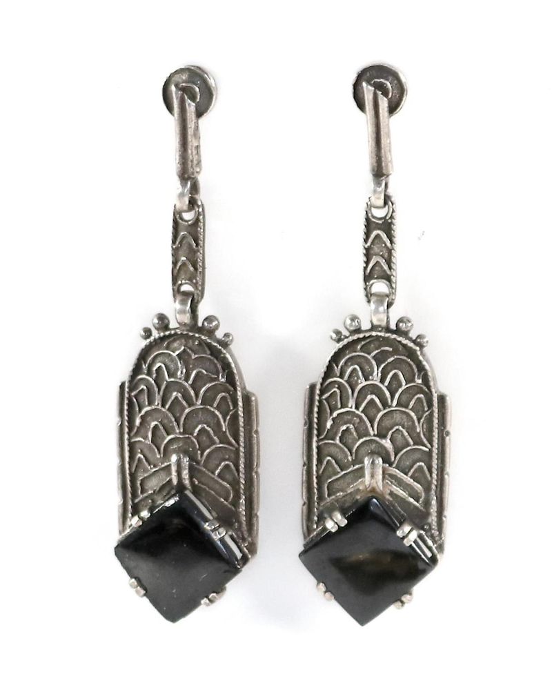 Große Abbildung Nr.1: 133-1958 Paar Ohrstecker: (Schmuck, Ohrringe)