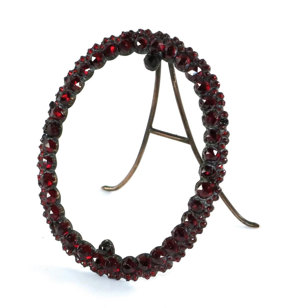 Große Abbildung Nr.1: 133-1963 Schmuckrahmen mit Granat.: (Schmuck)