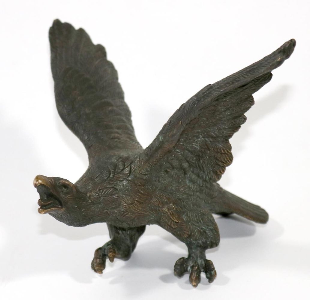 Große Abbildung Nr.1: 133-1989 Bronzeadler: (Skulpturen - Plastiken)