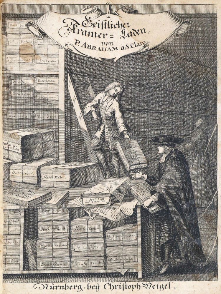 Große Abbildung Nr.1: 133-2 Abraham a Santa Clara (d.i. U.Megerle).: (Alte Drucke, Handschriften und Theologie)