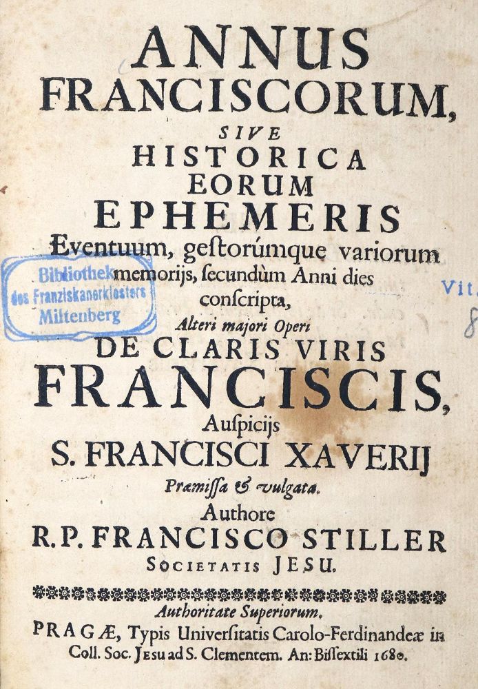 Große Abbildung Nr.1: 133-202 Stiller,F.: (Alte Drucke, Handschriften und Theologie)