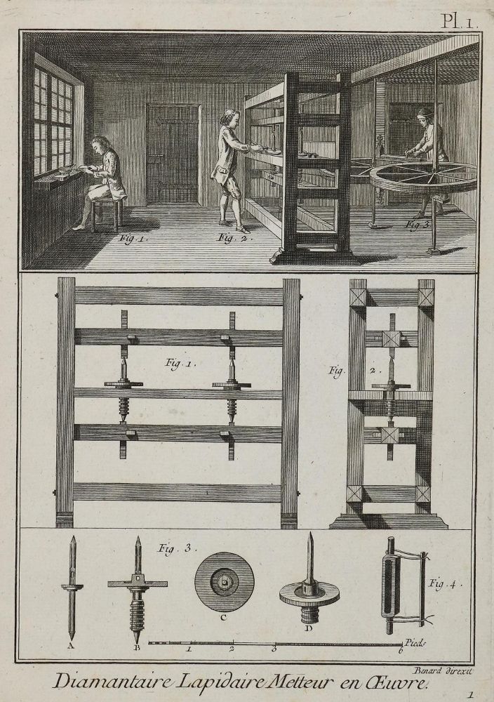 Große Abbildung Nr.1: 133-2065 Diamanten und Edelsteine.: (Varia, Berufe)
