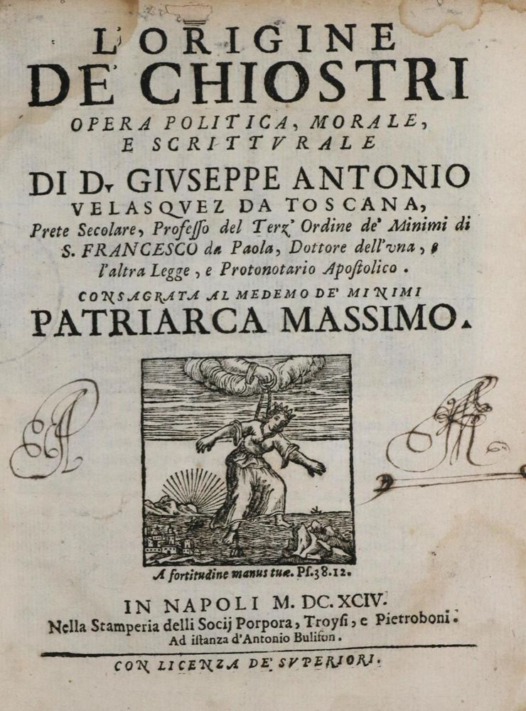 Große Abbildung Nr.1: 133-214 Velasquez da Toscana,G.A.: (Alte Drucke, Handschriften und Theologie)